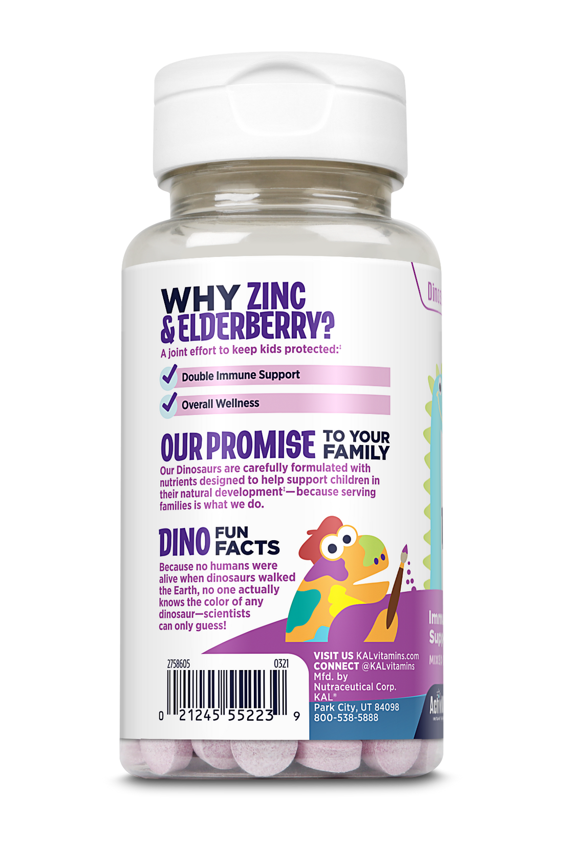 Kids Zinc Elderberry Activmelt 90 Count