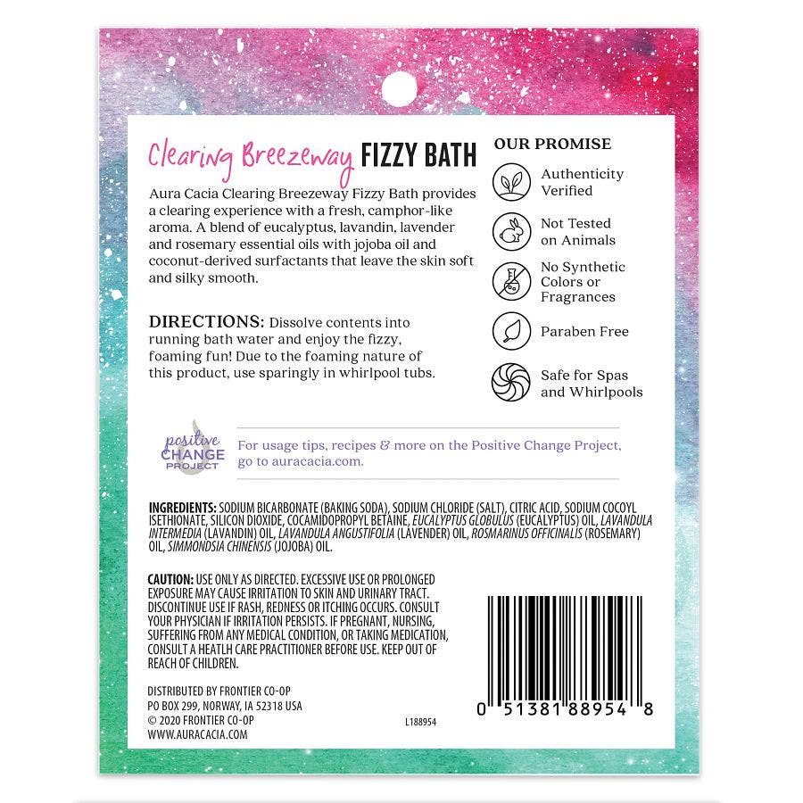 Aura Cacia Clearing Breezeway Fizzy Bath 2.5oz