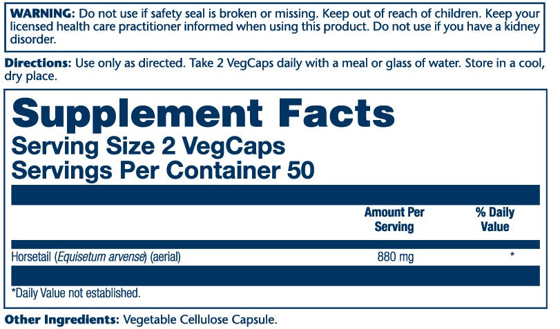 Horsetail 880mg 100 Count