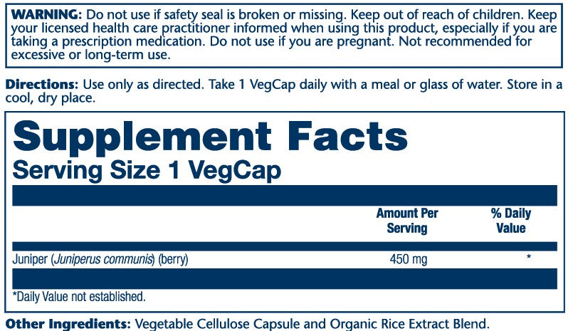 Juniper Berries 450mg 100 Count
