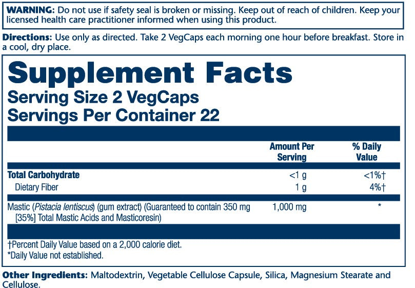 Mastic Gum Extract 1000mg 45 Count