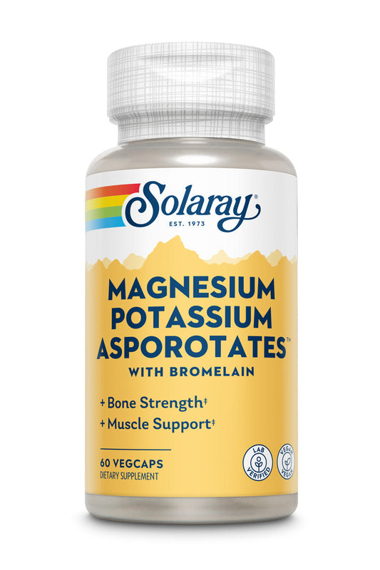 Magnesium Potassium Asporotates W/Bromelain 60 Count