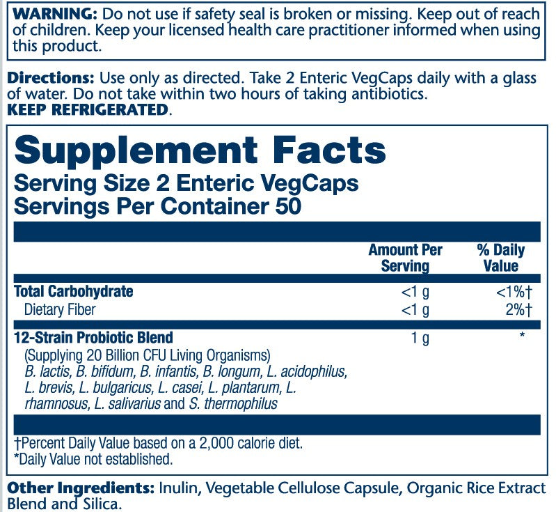 Multidophilus 12 Strains 100 Count