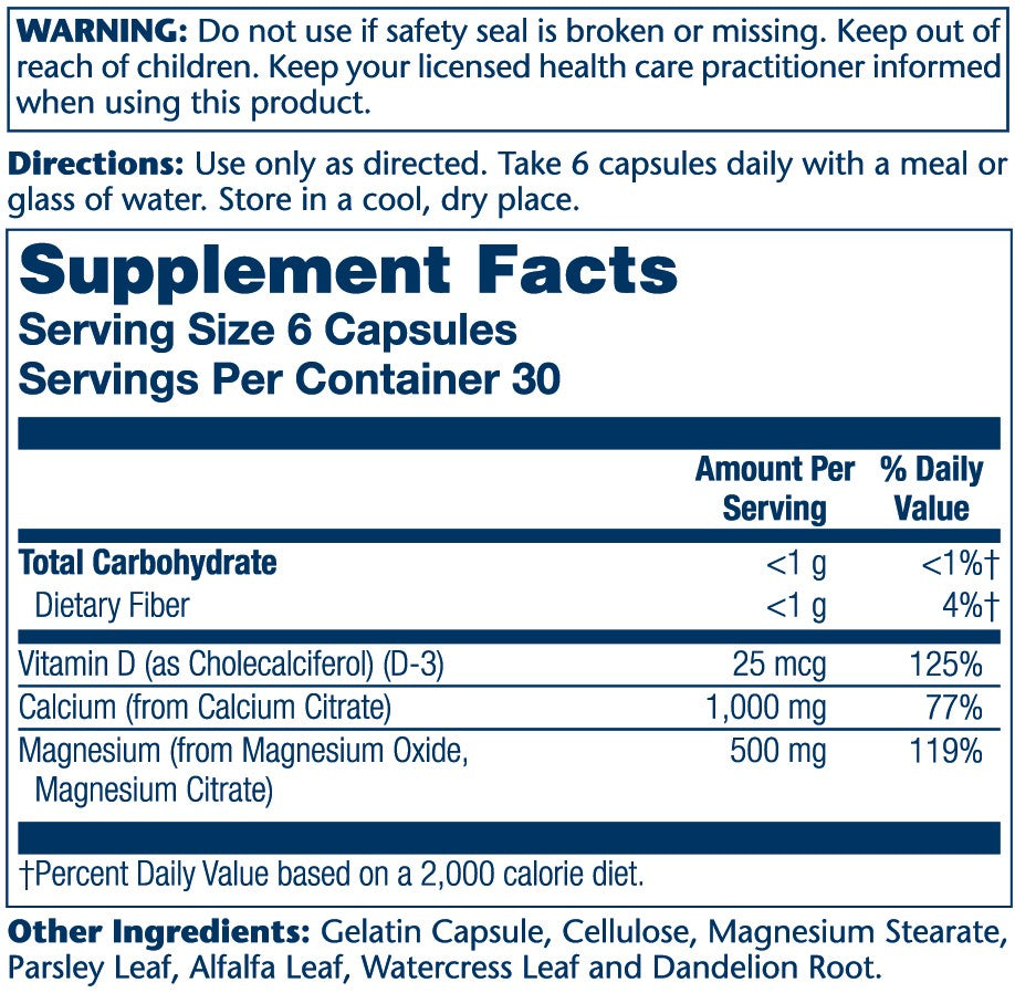Cal-Mag Citrate W/Vitamin D 180 Count
