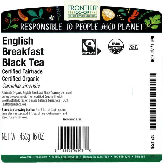 English Breakfast Black Tea C/O (Bulk)