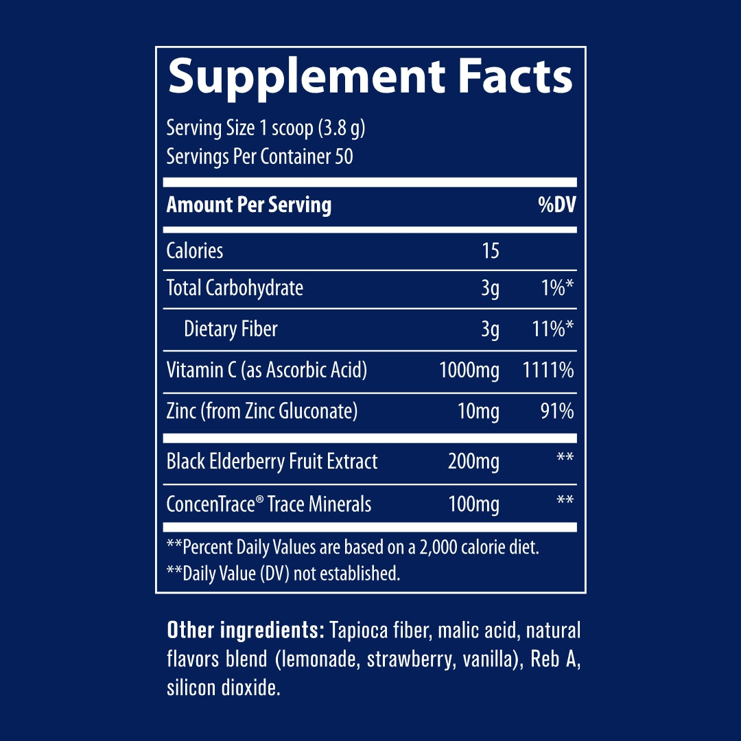 ELDERBERRY IMMUNITY POWDER - LEMON BERRY