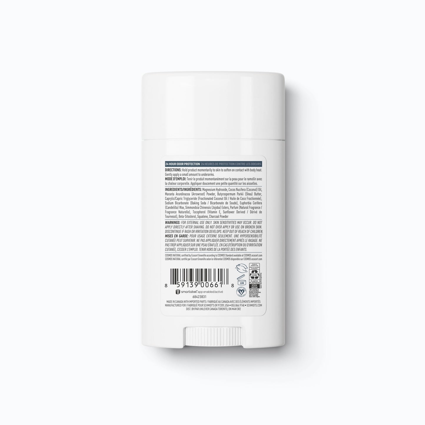 Deodorant Stick Charcoal Magnesium