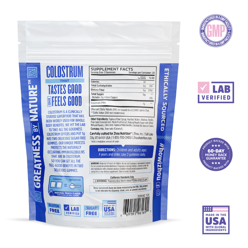Colostrum Gummies 60 Count