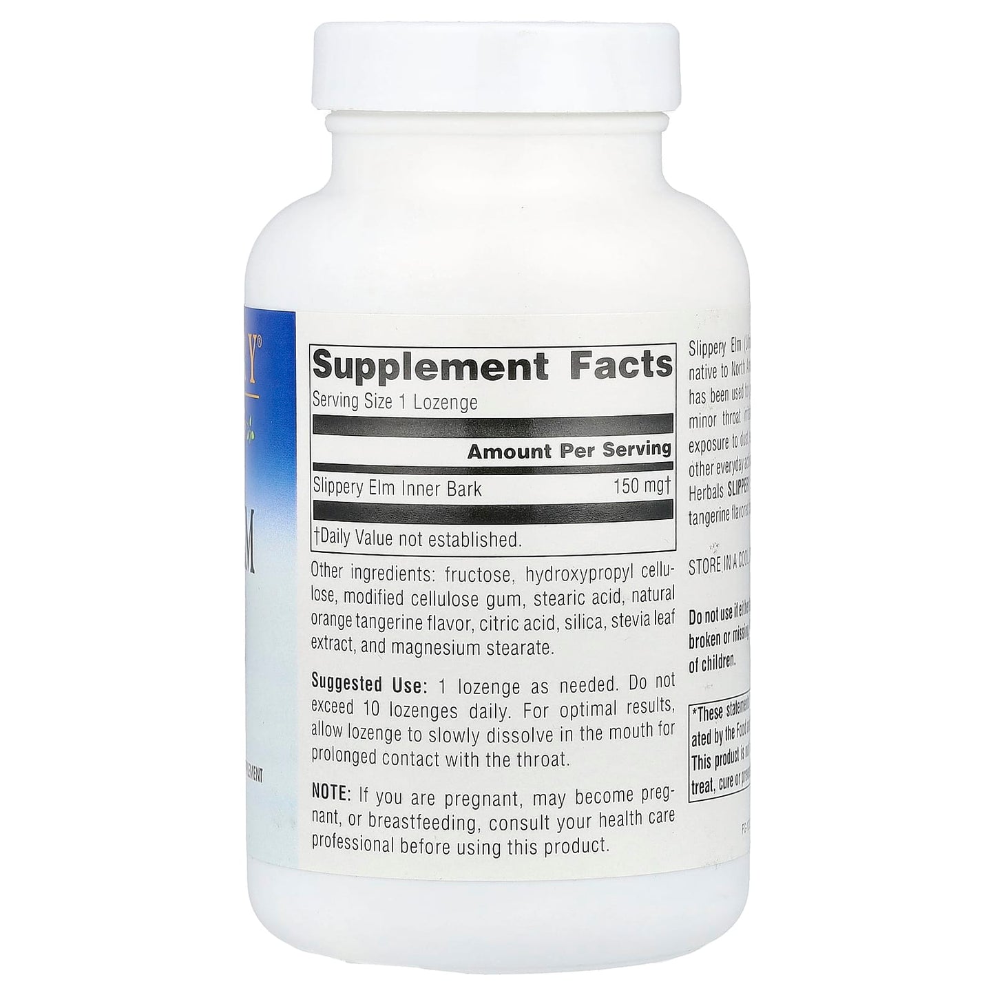 Slippery Elm Lozenges Tangerine 200 Count