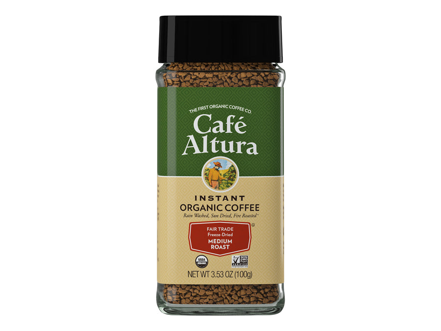 Organic Instant Coffee Freeze Dried Medium Roast
