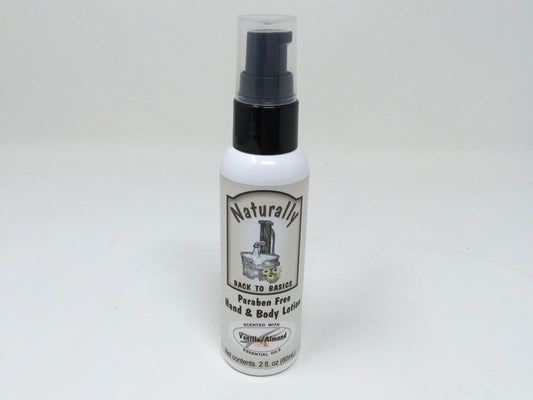 Hand & Body Lotion Vanilla/Almond 2oz.