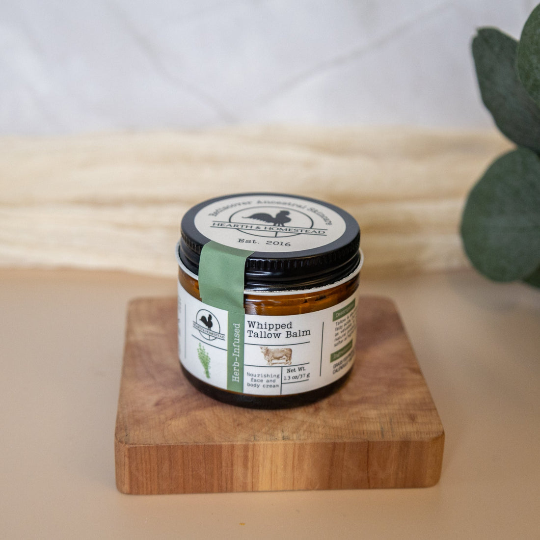 Whipped Tallow Balm Herb-Infused 1.3oz.