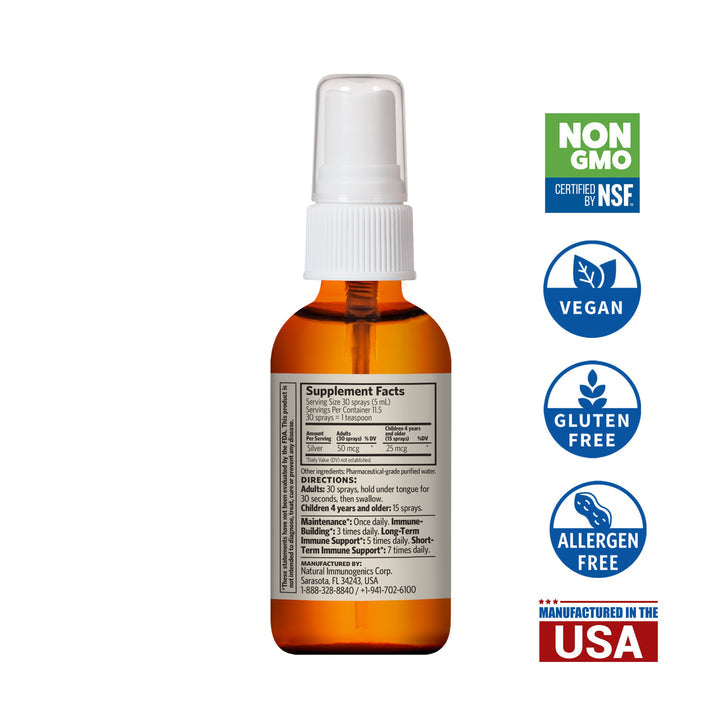 Bio Active Silver Hydrosol Immune Support Spray 10 ppm