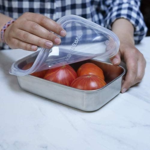Silicone + Stainless Steel Rectangular Container