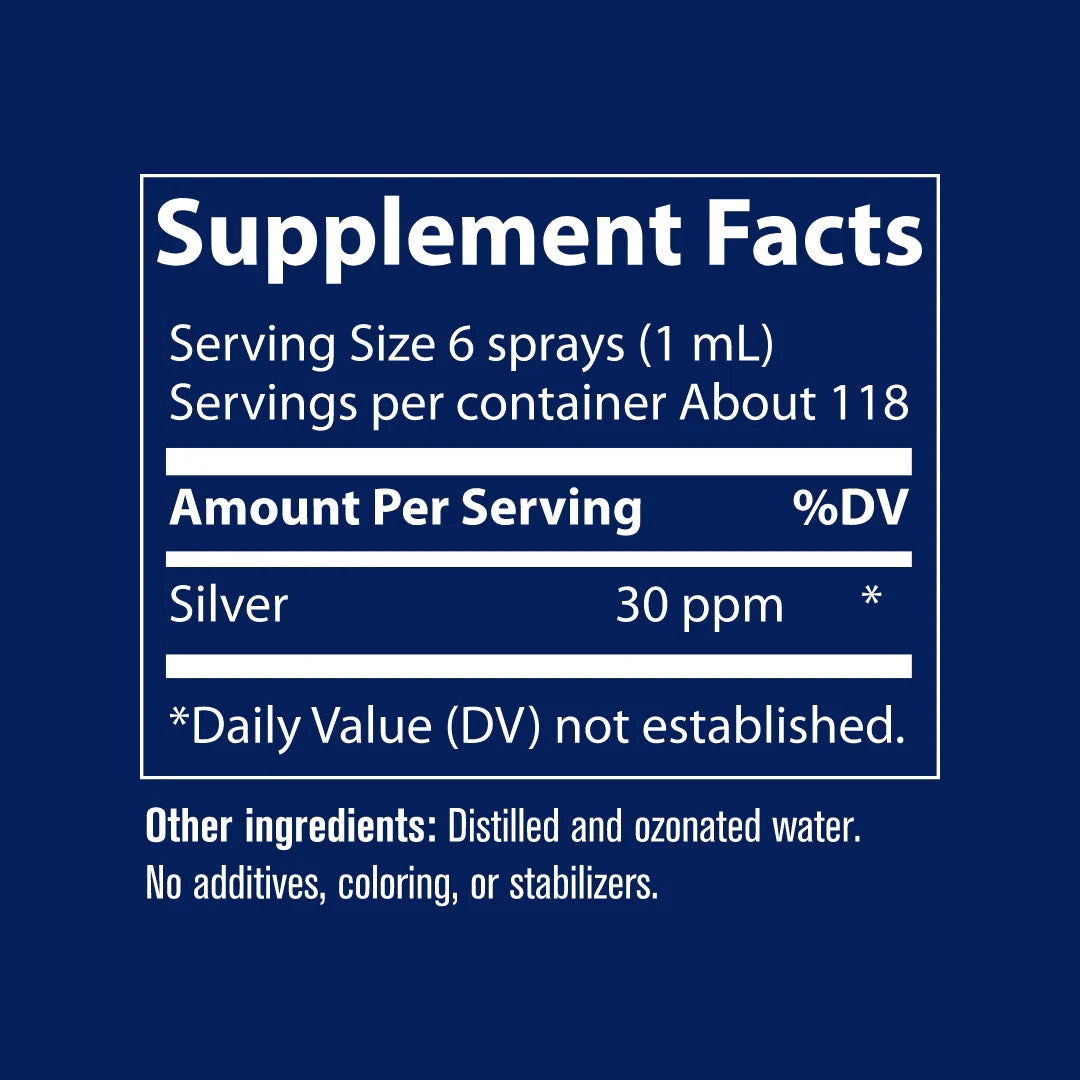 Colloidal Silver 30 ppm spray