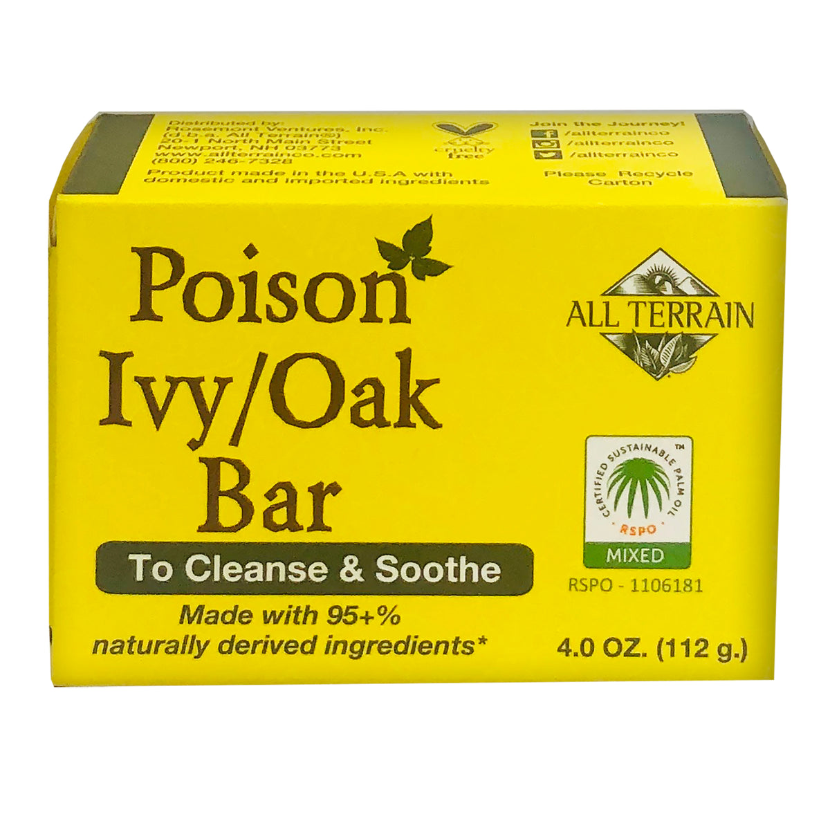 Poison Ivy/Oak Bar 4oz.