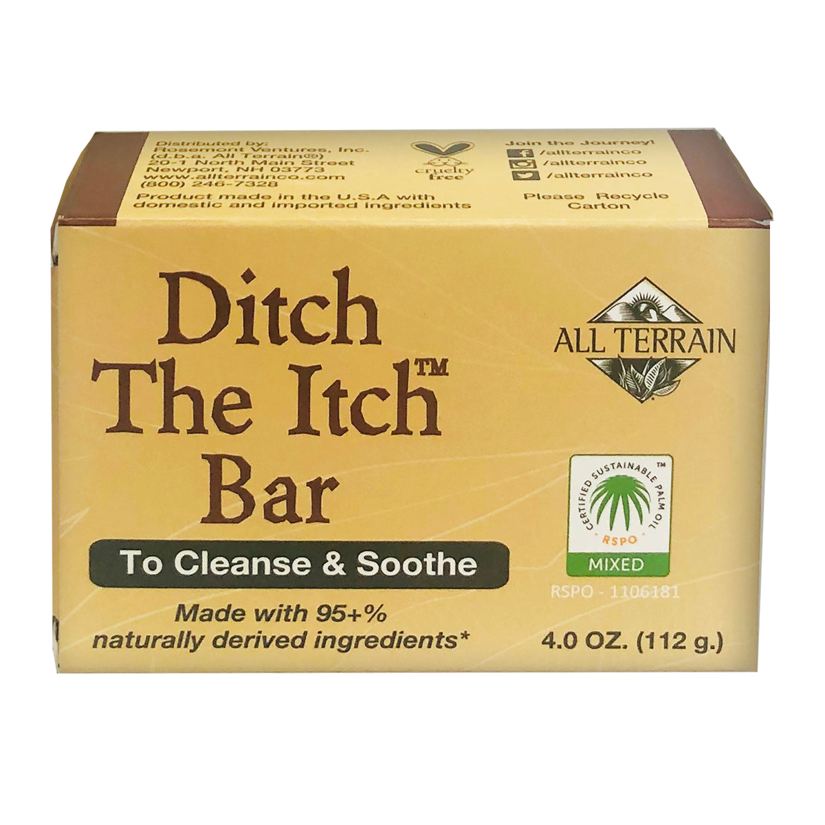 Ditch The Itch Bar 4oz.
