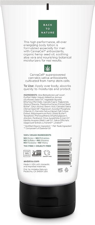 Men Energizing Body Lotion 3 In 1 8.5oz.