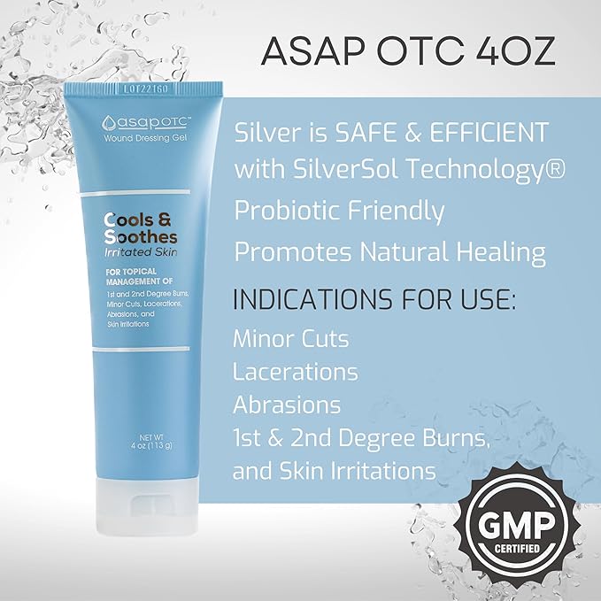 ASAP Silver Wound Dressing Gel 4oz.