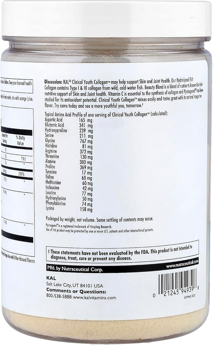 Clinical Youth Collagen Powder 10.5oz.