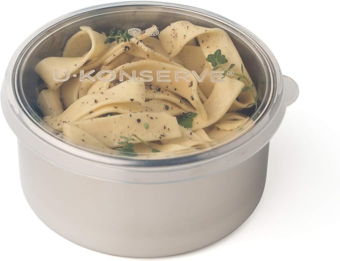 Silicone + Stainless Round Container