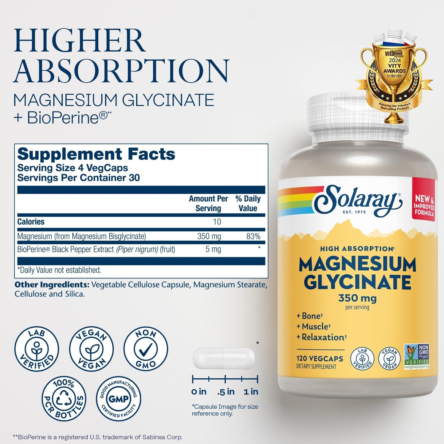 Magnesium Glycinate 350mg