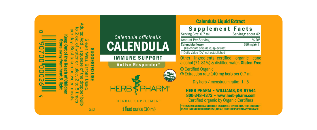 Calendula Extract Tincture 1oz.