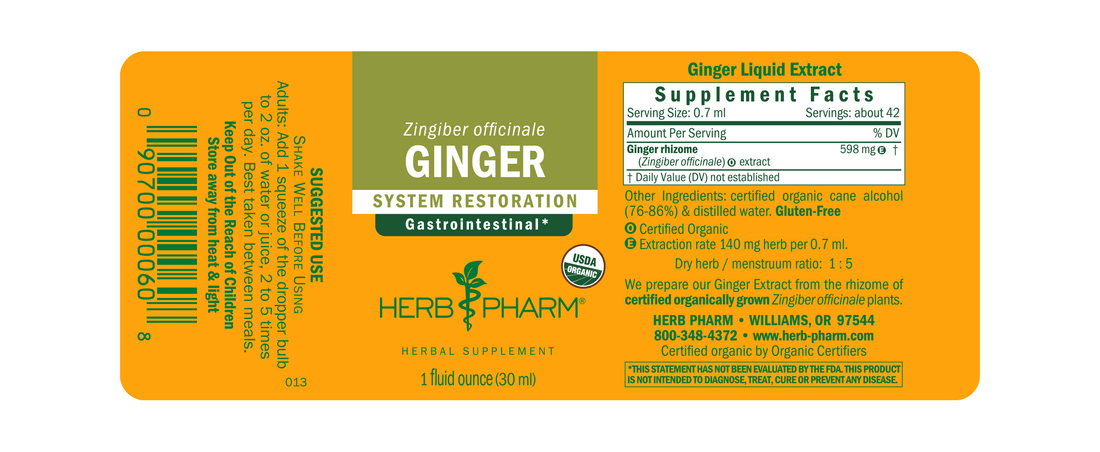 Ginger Extract Tincture 1oz.