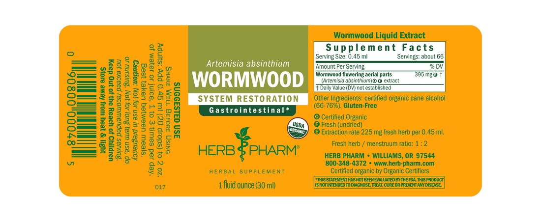 Wormwood Extract Tincture 1oz.
