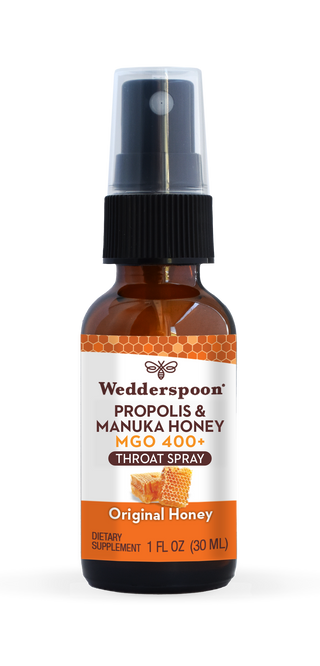 Manuka Honey MGO 400+ & Propolis Throat Spray 1oz.