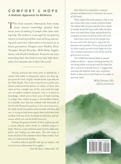 Comfort & Hope (A Holistic Approach To Wellness) Book