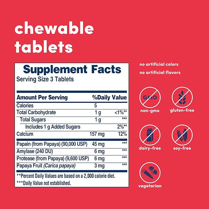 Original Papaya  Enzyme   250 Tablets