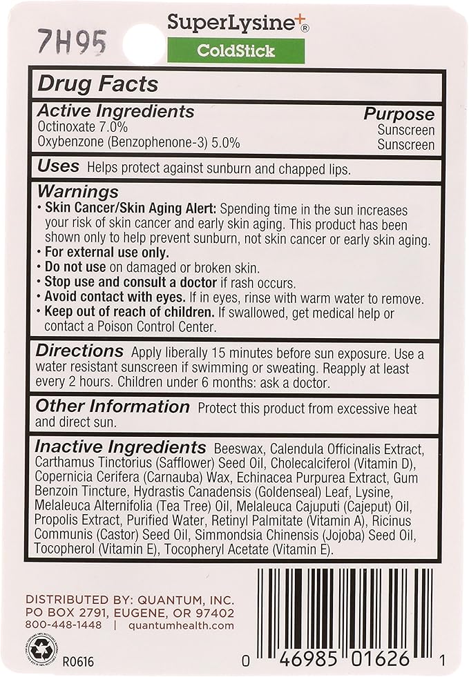Super Lysine Plus Coldstick with SPF21