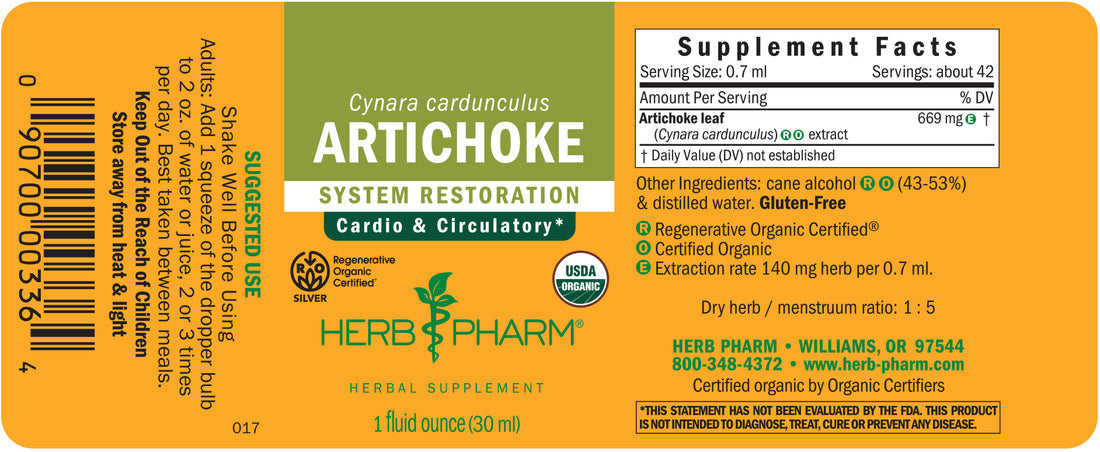 Artichoke Extract Tincture 1oz.
