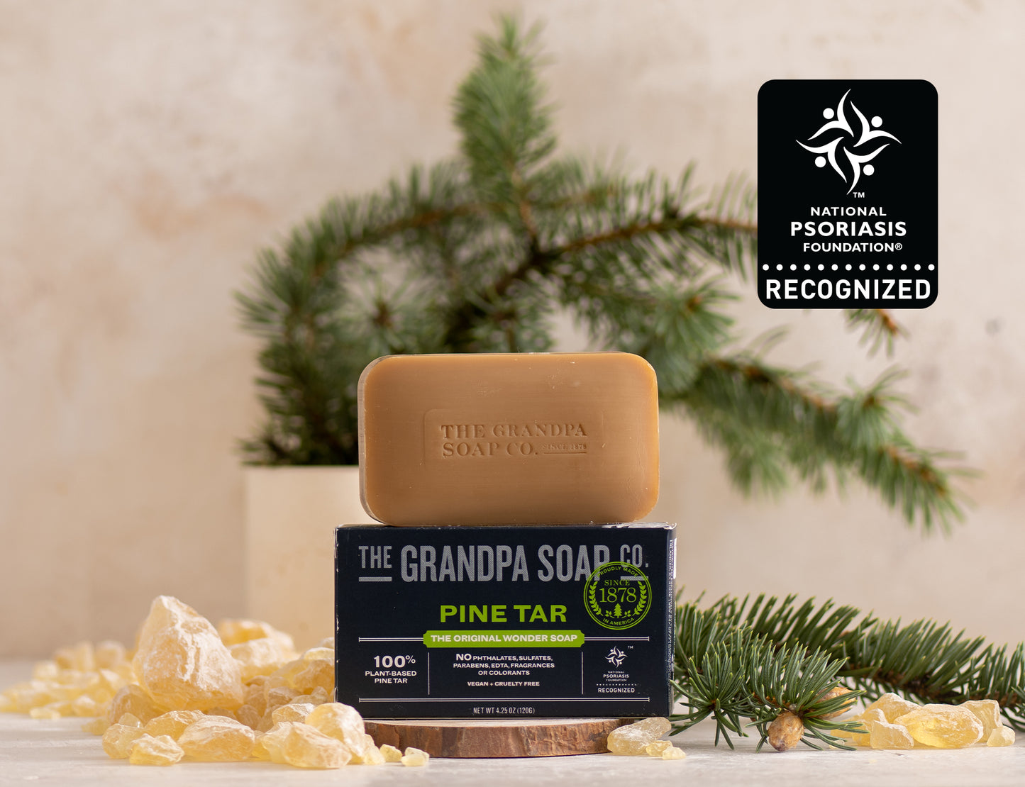 Pine Tar Soap Bar 3.25oz.
