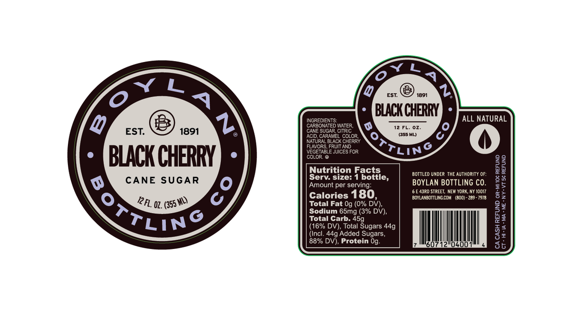 Boylan Black Cherry 12oz. 4 Count