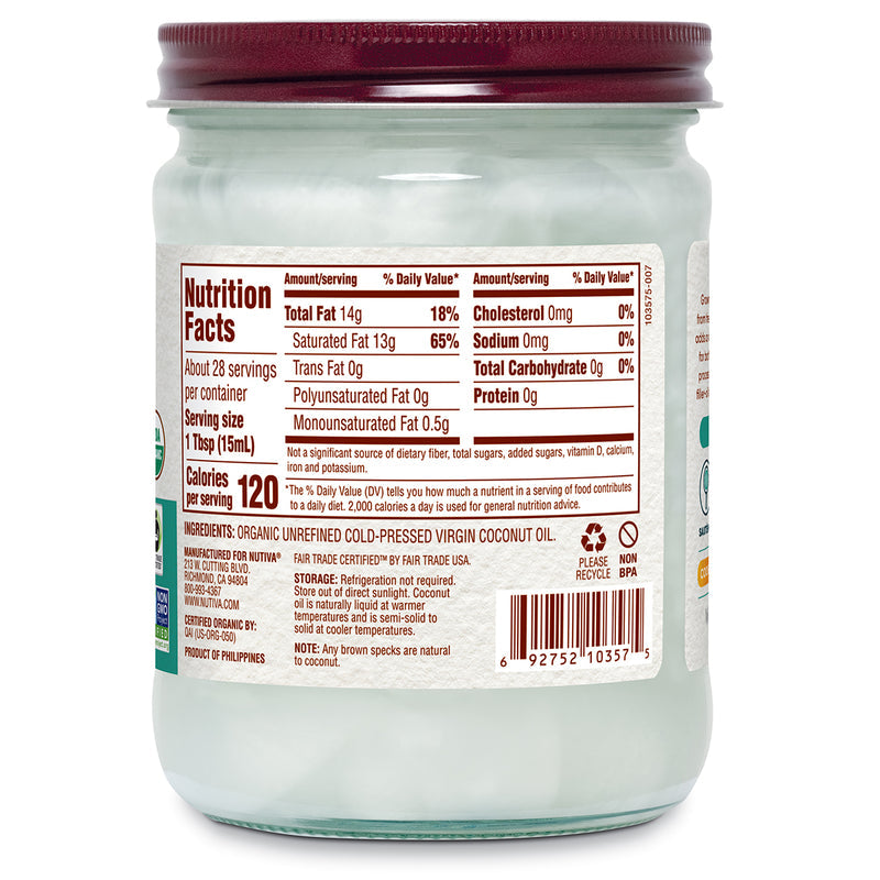 Organic Virgin Coconut Oil 14oz.