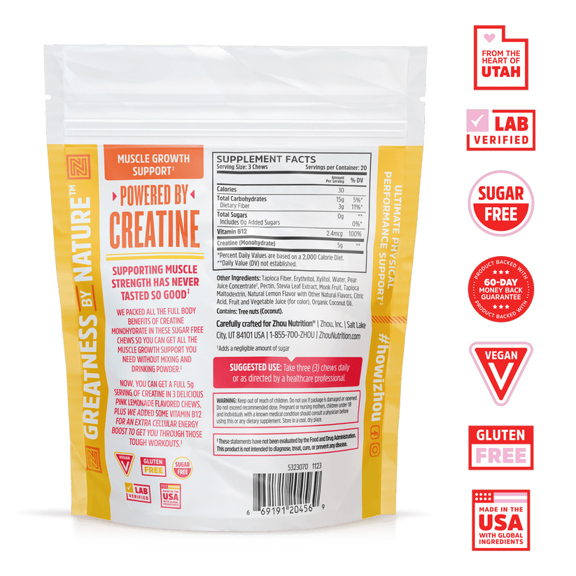 Creatine Chews 60 Count