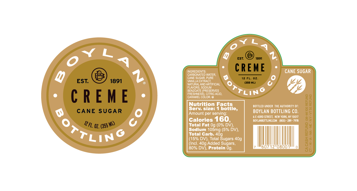 Boylan Creme Soda 12oz. 4 Count