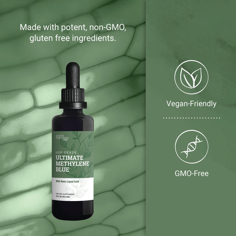 Ultimate Methylene Blue W/Nano Liquid Gold 2oz.