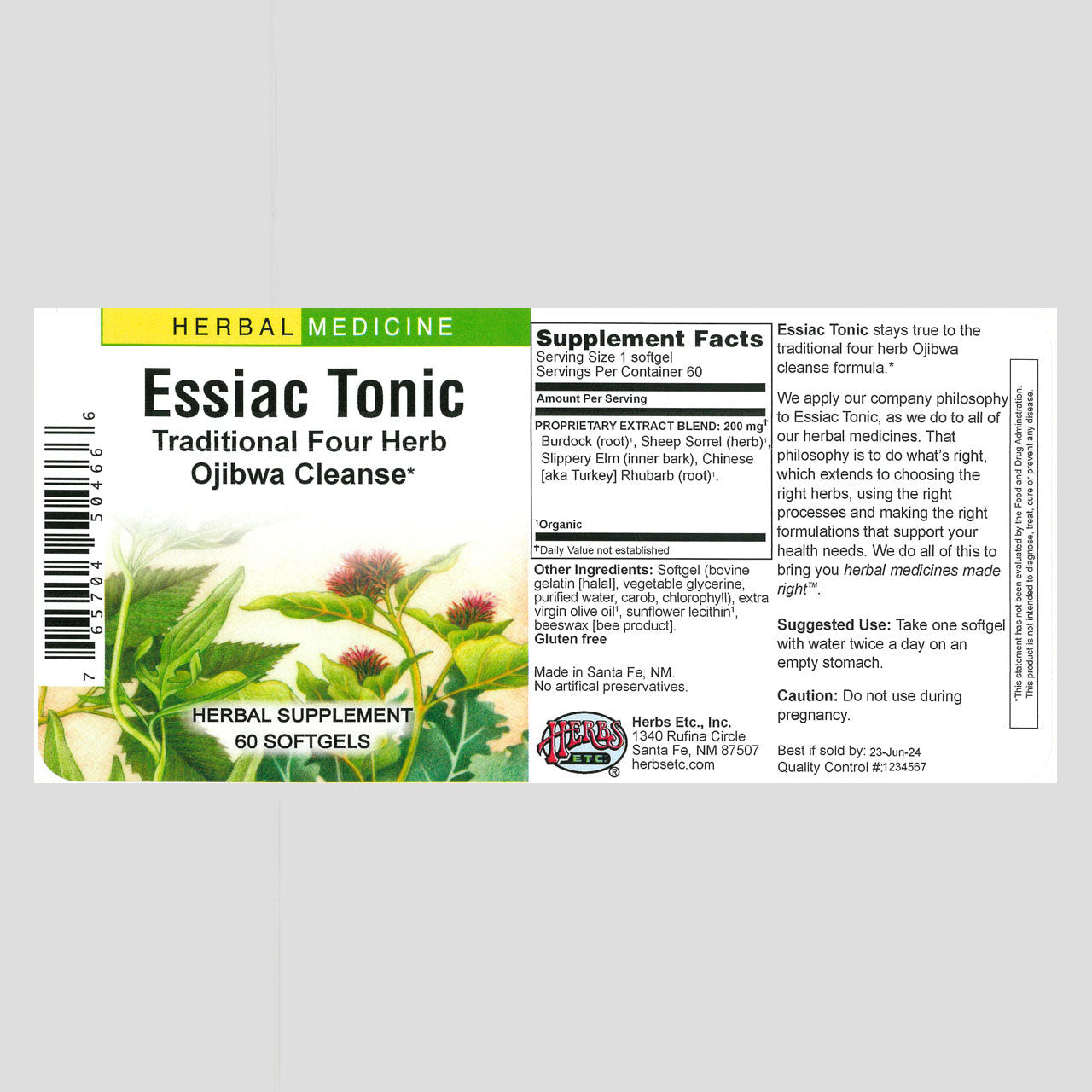Essiac Tonic 60 Count