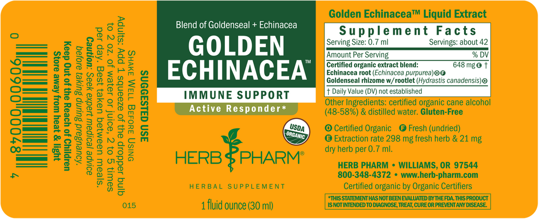 Golden Echinacea Tincture 1oz.