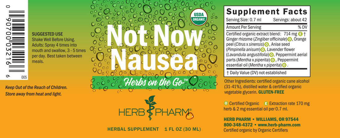 Not Now Nausea Spray 1oz.