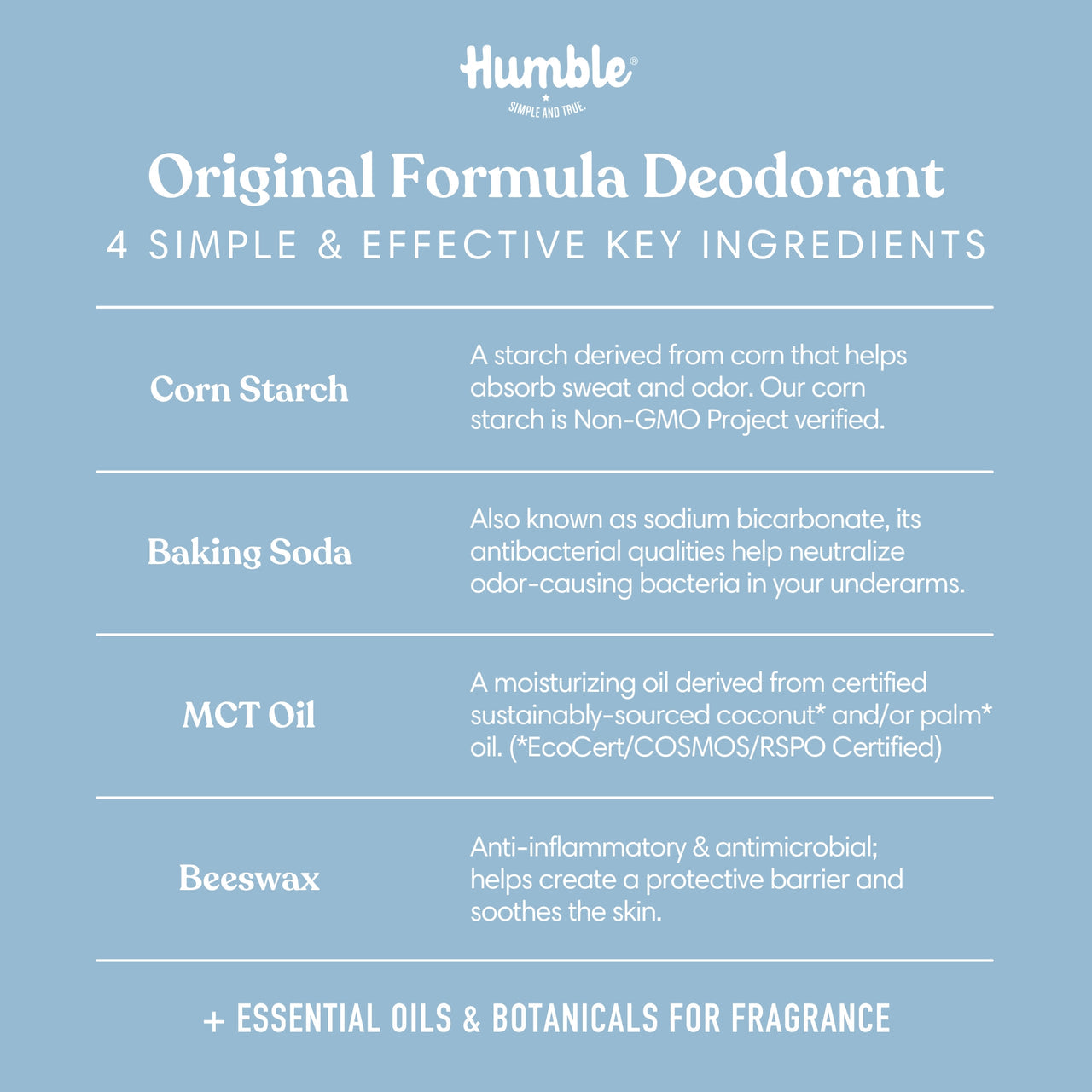 Humble Deodorant Stick Rosemary Mint 2.5oz.