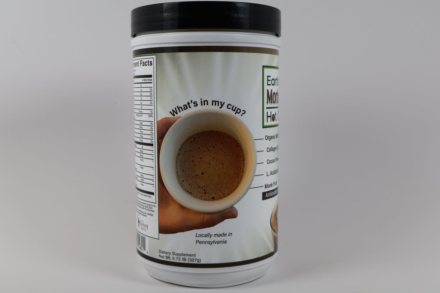 EarthCup Moringa Hot Chocolate Powder 30 Servings