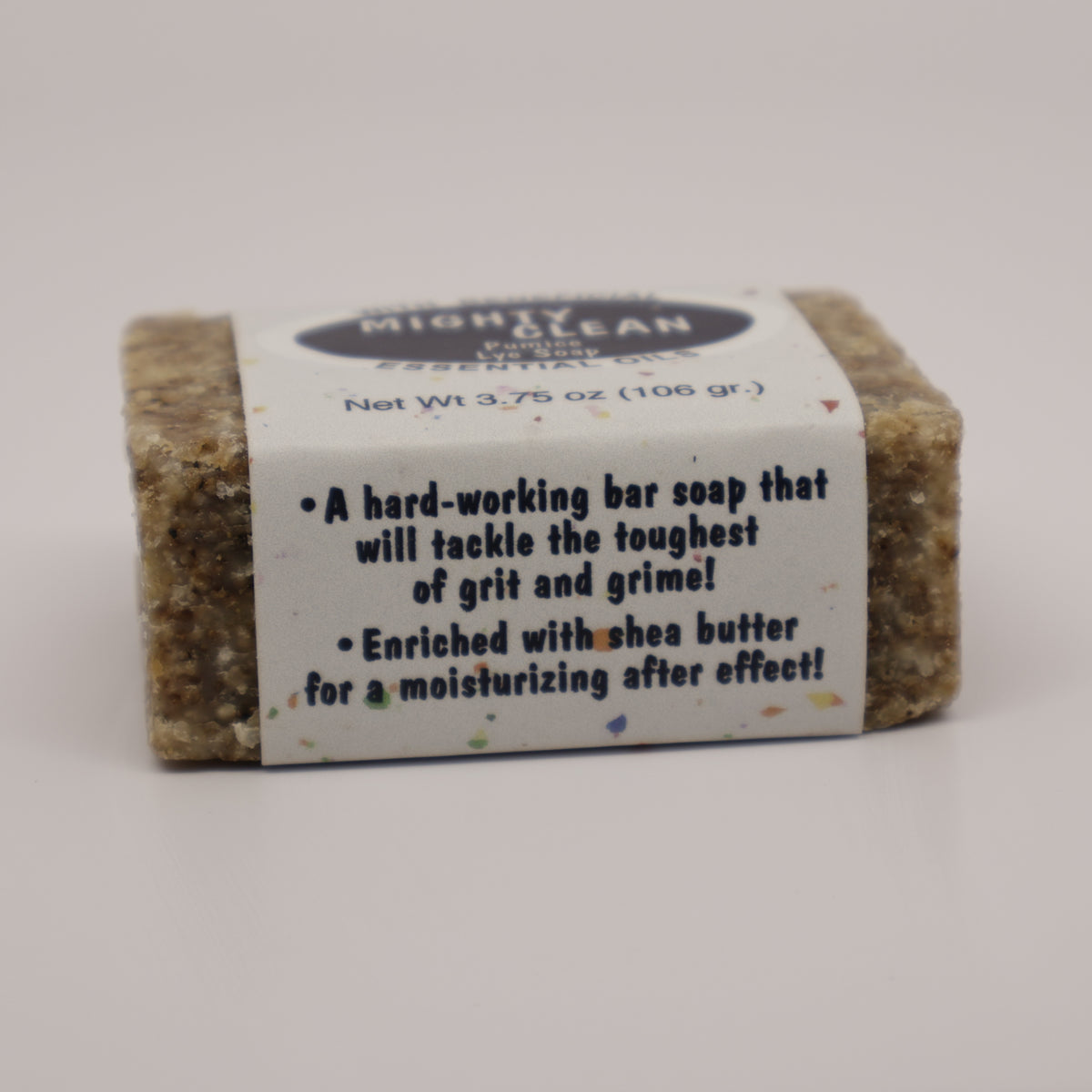 Mighty Clean Pumice Lye Soap Bar 3.75oz.