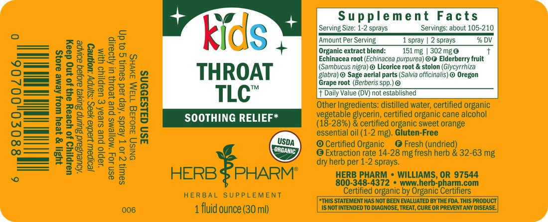 Kids Throat TLC Spray 1oz.