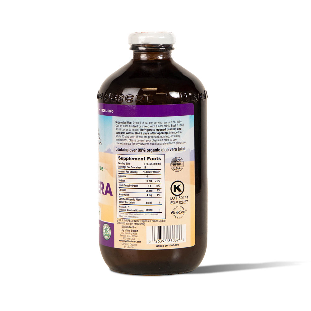 Aloe Vera Juice Inner Fillet Preservative Free 32oz.
