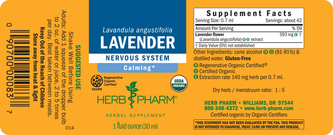 Lavender Extract Tincture 1oz.