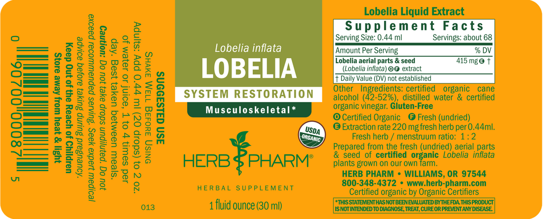 Lobelia Extract Tincture 1oz.